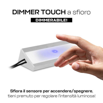 Barretta Led su Misura e Personalizzabile Angolare 30° con Sensore e Dimmer - Pronto all’Uso