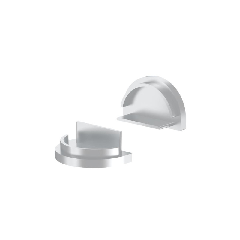 Set of 2 Closed Caps for Flat Profile 2203-C