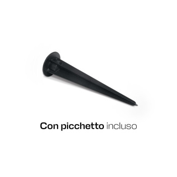 Faretto da Giardino con Picchetto 10W 850lm 50D 230V IP65 Antracite D75mm - Garden Spot