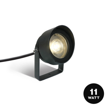 Garden Spotlight with Peg 11W 680lm 20D 230V IP65 Anthracite D103mm - Garden Spot