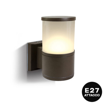 Wall light with E27 socket Tube series 220V IP54 - Brown