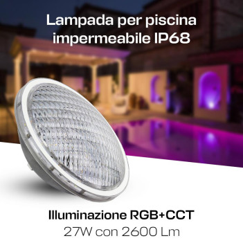 Mi-Boxer PW01 PAR56 27W RGB+CCT 160D IP68 LoRa immersion pool lamp