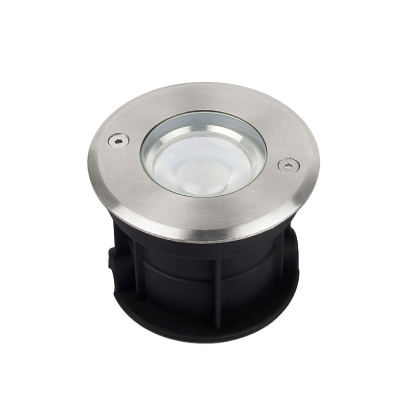 Miboxer SYS-RD1 Segnapasso da Incasso Calpestabile 5W RGB+CCT 350lm 24V INOX316L Angolo Luce 30° IP68 - Rotondo Foro 89mm