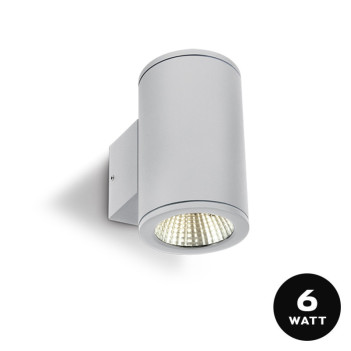 Applique da muro 12W 880lm 138mm serie Garden 220V IP54 Luce bidirezionale - Bianco