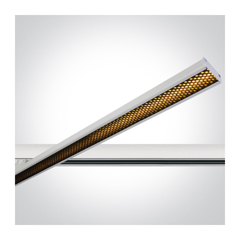 Lampada Led per Binario Trifase SERIE HONEYCOMB 40W 4800lm 120D CCT Colore Bianco Orientabile