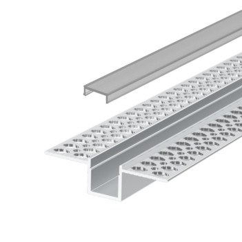 5616 Aluminum Profile from Plasterboard for Led Strip - Anodized 2mt - Complete