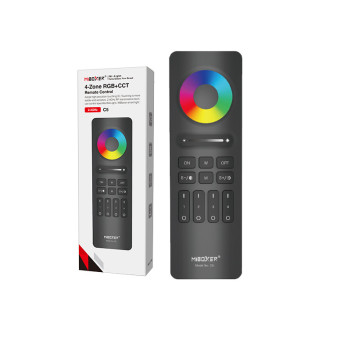 MiBoxer MiLight C5 Remote Control with Magnetic Holder Multicolour RGB+CCT Dimmer - Black