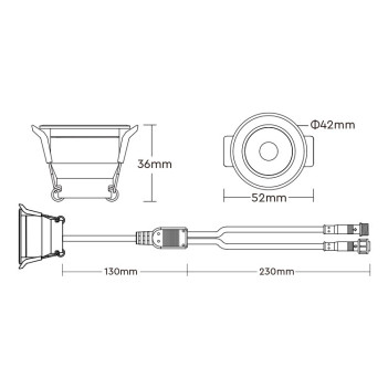 MiBoxer MiLight Mini Spot SL2 3W Dual White CCT 2700K-6500K