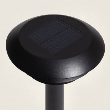 Solar Garden Bollard 120lm 3000K IP44 500mm Movement Sensor Black - PGS-O Series