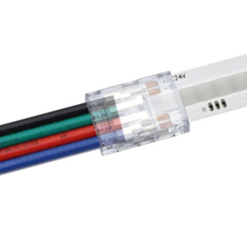 Connector for COB RGB LED Cable and Strip with 10mm PCB