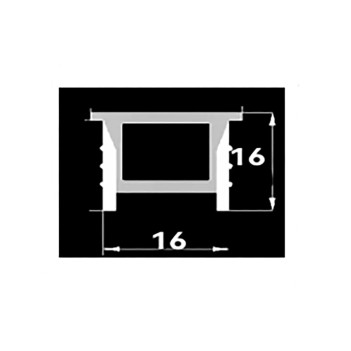 20mt Recessed Flexible Neon Tube for Led Stripes - NS1616 Series