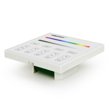 MiBoxer Mi-Light Telecomando da Muro DMX512 e RF Multicolore RGBW Dimmer 4 Zone Full Touch X4