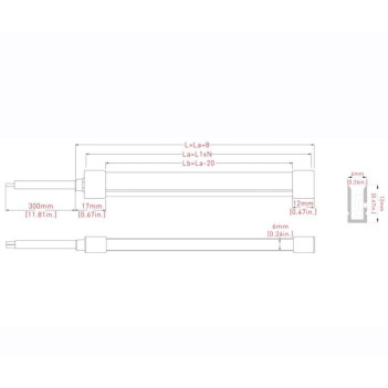 Flexible Led Neon 10mt 100W 2600 Lumen 24V IP65 - Cuttable - NS204 Series