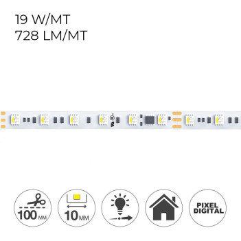 KING LED | LED Strip RGB+W Digital 24V UCS2904B 5 metres 19W/mt