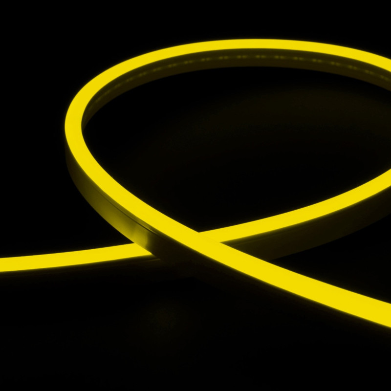 Flexible Led Neon 5mt 35W 12V IP67 - Lemon Yellow Light Cut 1cm - 120DX-12S Series