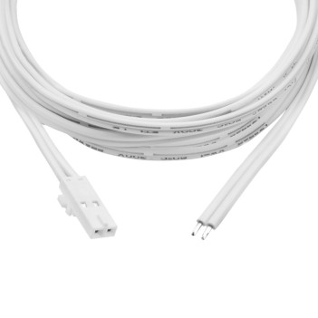 Cavo Collegamento da 180cm per Sistema Plug-In Thor Maschio - Bianco