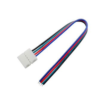 Connettore per Striscia Led RGB con PCB da 10mm - Cavo 200mm