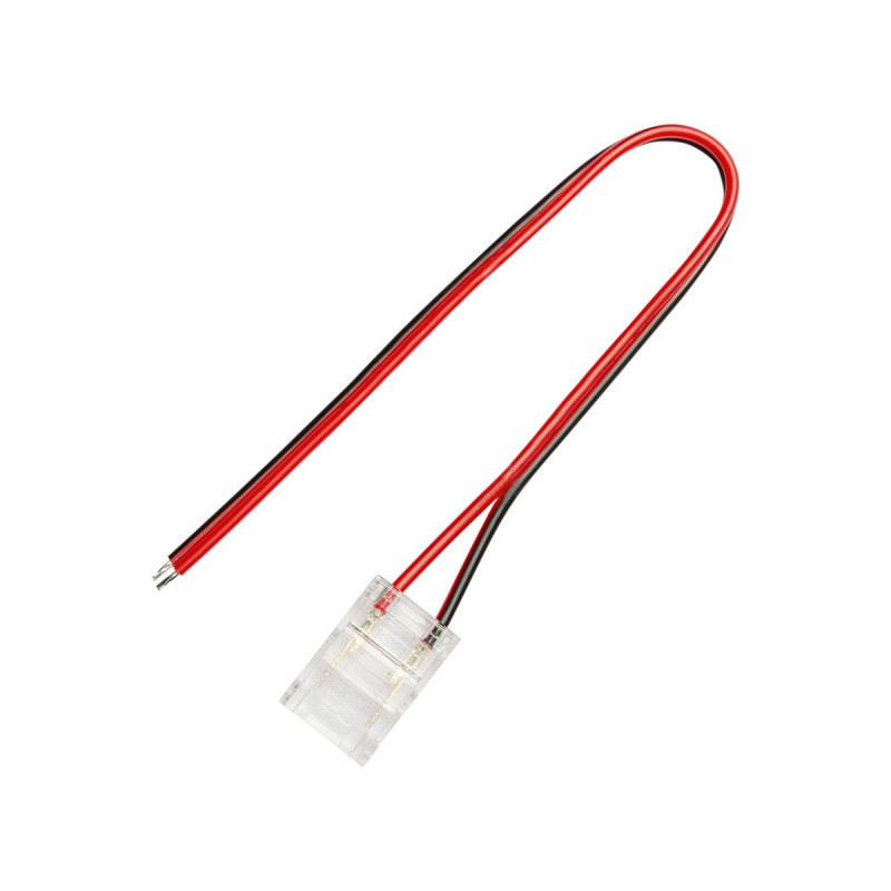 Connector with Cable for Single Colour Led Strip with 10mm PCB - 15 cm Cable