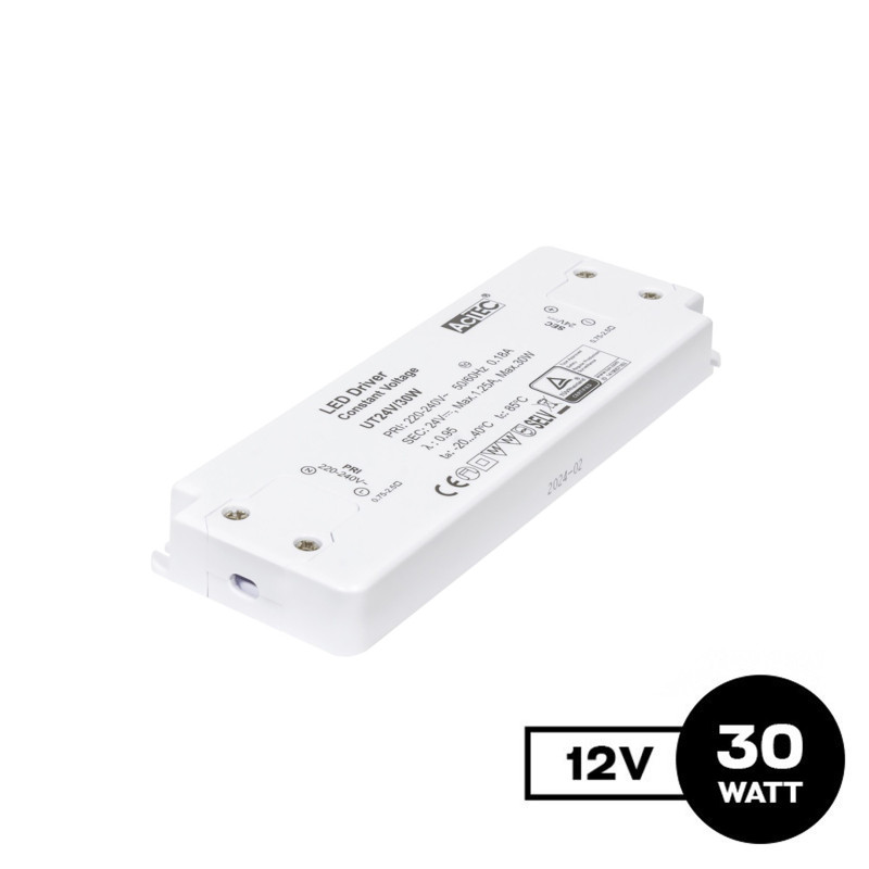 Alimentatore Actec UT 30W 12V - Ultra Fino Per Mobili su