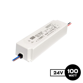 MEANWELL | Alimentatore da Esterno 100W per Strip Led 24V Garanzia 3 anni