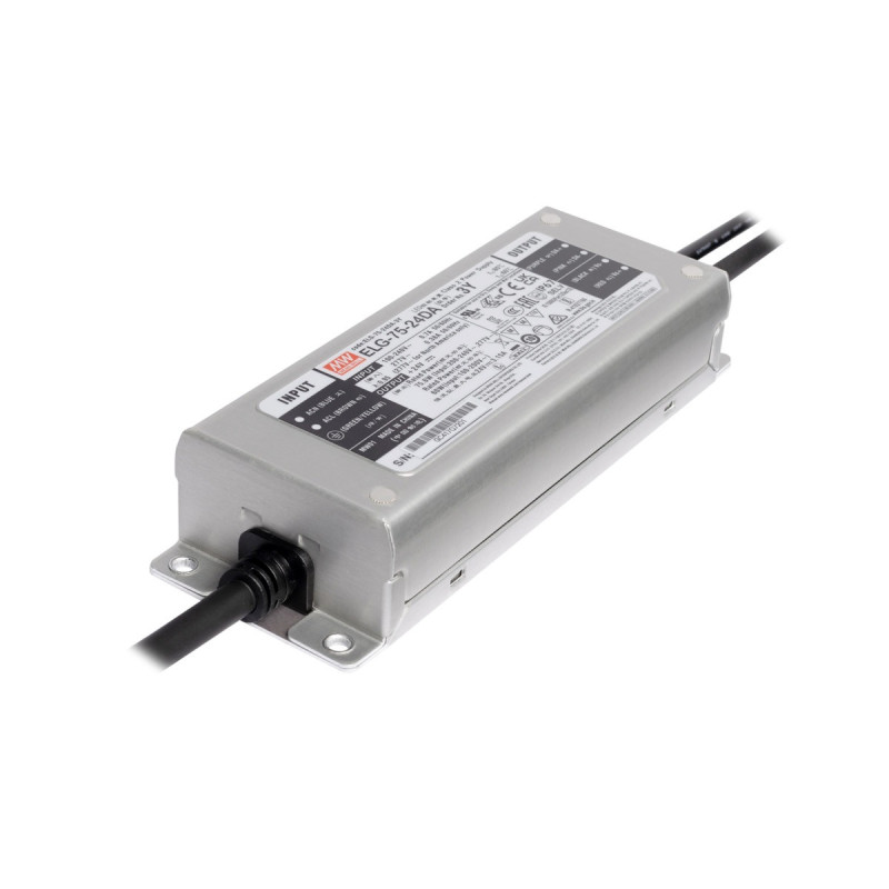 Alimentatore MEANWELL 75W 24V IP67 ELG-75-24DA-3Y da