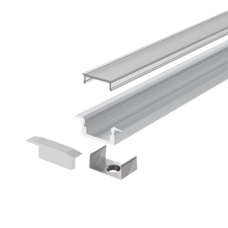 3 metre recessed LED profile for furniture and plasterboard - Mod. 2609