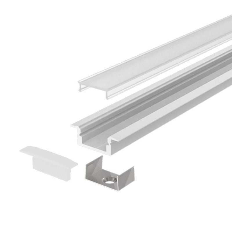 2 metre recessed LED profile for furniture and plasterboard - Mod. 2609