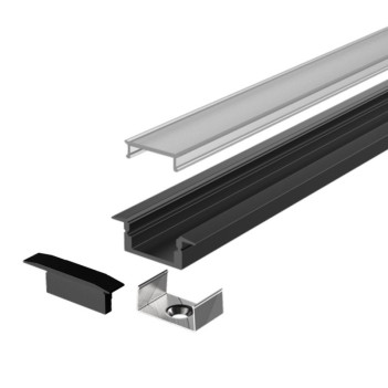 2 metre recessed LED profile for furniture and plasterboard - Mod. 2609