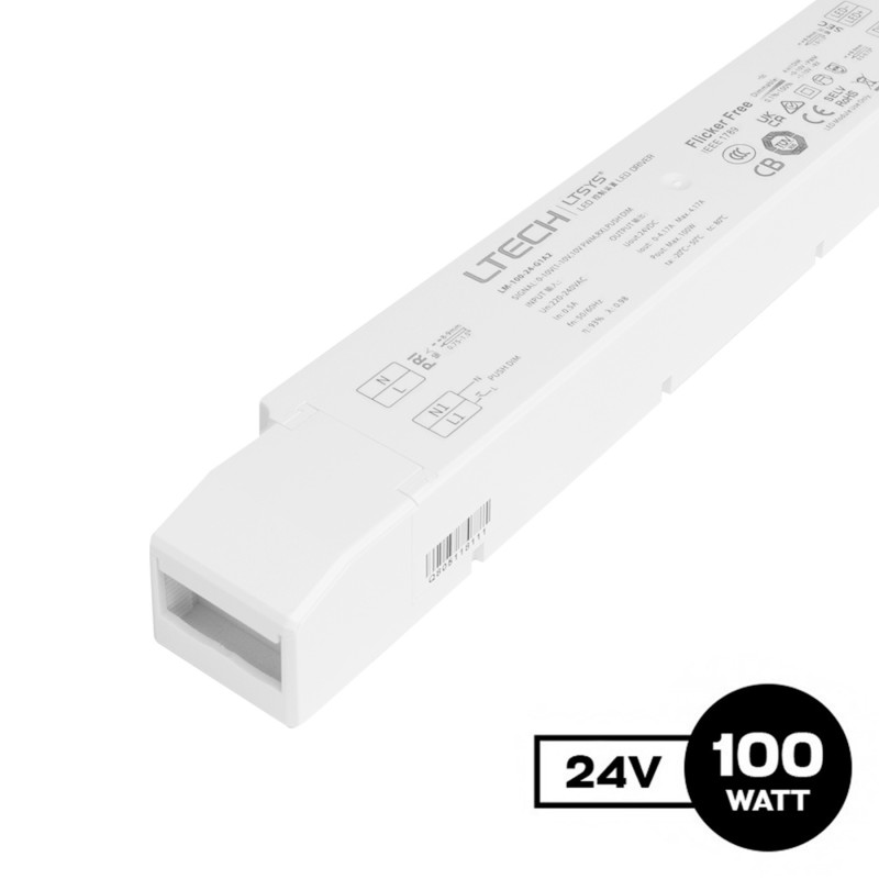 LTECH Alimentatore LM-100-24-G1A2 100W DC 24V Integrato di Controller e Dimmer