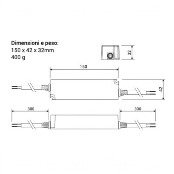 Alimentatore Impermeabile 40W 24V 1,67A IP67 - Actec PW-40-24