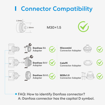 Meross Kit Termovalvola Smart per Termosifoni RF e Compatibile con Hub Apple Homekit