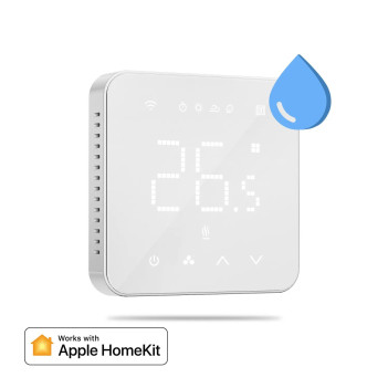 Meross Termostato per Riscaldamento ad Acqua con Caldaia o o a Pavimento WiFi e Compatibile con Apple HomeKit