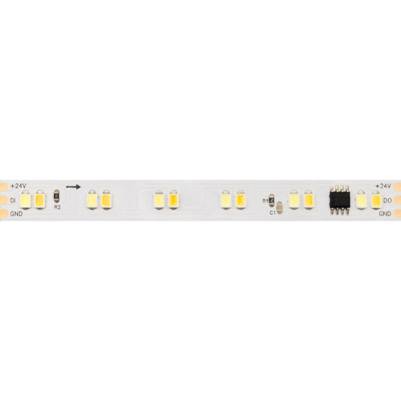 Digital Led Strip WS2811 CCT Running 90W 7200lm 24V IP20 PCB 10mm 600 SMD 50 PIXEL