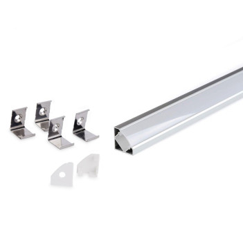 45° angular dissipating aluminium profile for LED strip