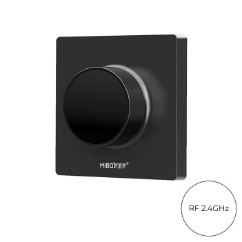 MiBoxer MiLight K1 Wall Controller with RF Dimmer Wheel 2.4GHZ - Black en