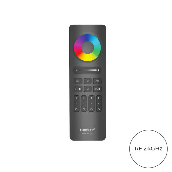 MiBoxer MiLight C5 Remote Control with Magnetic Holder Multicolour RGB+CCT Dimmer - Black