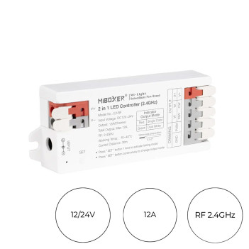 MiBoxer Mi Light E2-RF+ RF receiver for single-colour and CCT Dual White Led