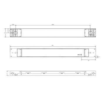 Alimentatore LTech 60W 2,5A 24V - Lineare Programmabile NFC SN-60-24-G1NF