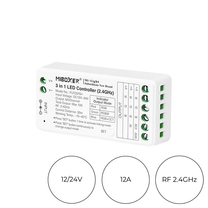 Ricevitore per strip led 3 in 1 Mi Light FUT037S+ con radiofrequenza