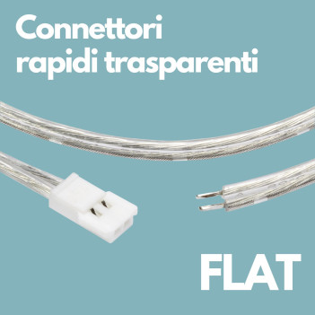 Mini Plug-In FLAT 50MM Femmina Trasparente