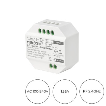 MiBoxer Mi Light TRI-C1 Modulo Dimmer Triac AC 100-240V