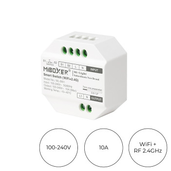 Miboxer WL-SW1 mini Wifi+RF 10A module for 230V switches/sockets