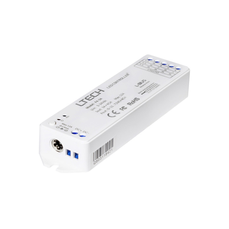 Ricevitore RF DC 5-24V 12A Controller 4CH per Strip Led