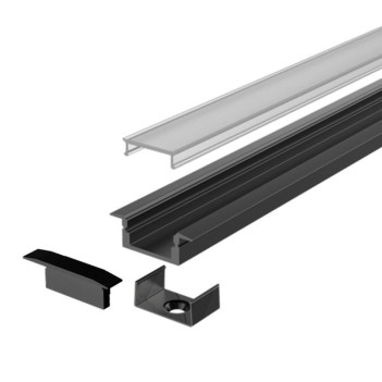 2 metre recessed LED profile for furniture and plasterboard - Mod. 2609