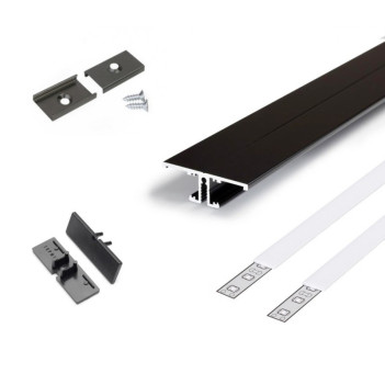 Profilo in Alluminio da Parete BACK10 per Strisce Led - Luce Up&down