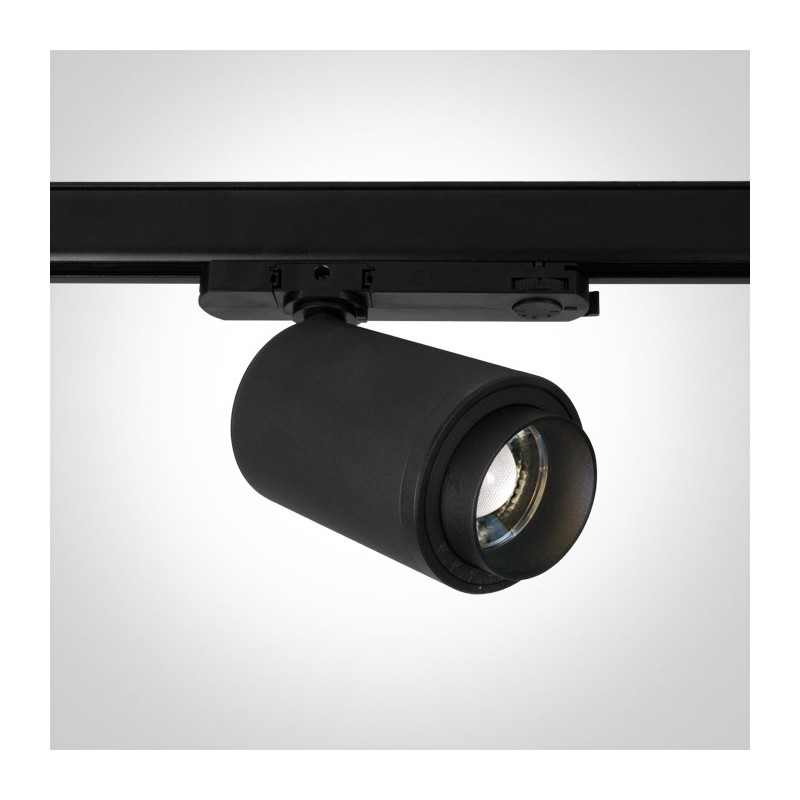 Faretto Led per Binario Trifase Serie Zoomable 30W 3000lm CRI90 20-60D Colore Nero