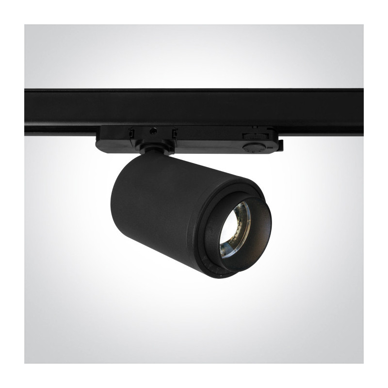 Faretto Led per Binario Trifase Serie Zoomable 20W 2000lm CRI90 20-60D Colore Nero