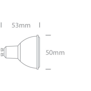 Faretto Led GU10 6W 500lm Angolo Luce 24° CRI90 Bianco Dimmerabile Uso Emergenza