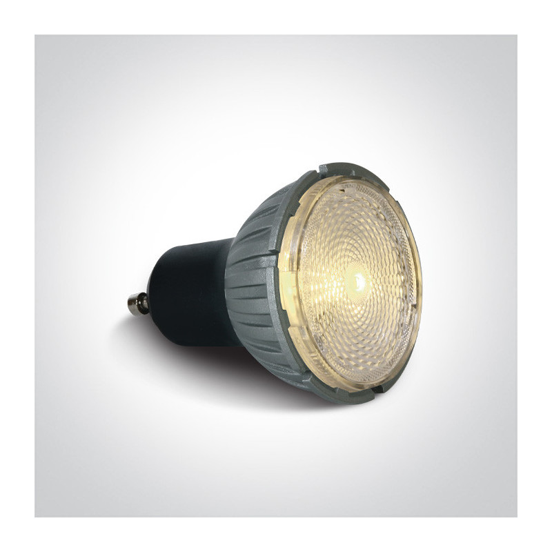 GU10 Led Spotlight 7W 500lm Light Angle 24°-60° CRI98 Grey Dimmable and Zoomable