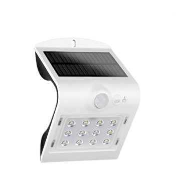 Applique Led da Parete Solare SWIL IP65 Bianco con Sensore di Movimento